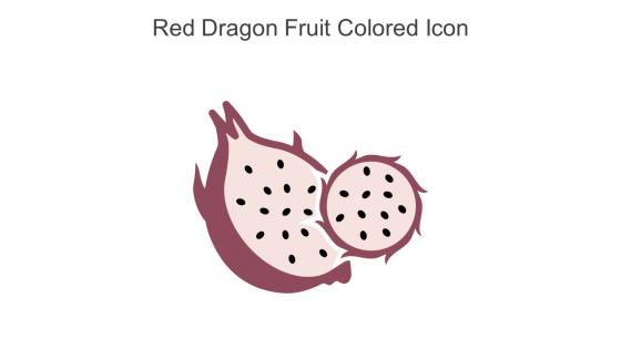 Red Dragon Fruit Colored Icon In Powerpoint Pptx Png And Editable Eps Format
