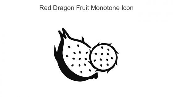 Red Dragon Fruit Monotone Icon In Powerpoint Pptx Png And Editable Eps Format
