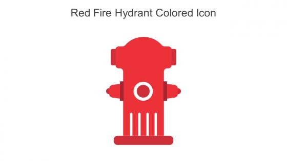 Red Fire Hydrant Colored Icon In Powerpoint Pptx Png And Editable Eps Format