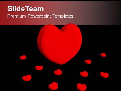 Red heart symbol of love powerpoint templates ppt themes and graphics 0313