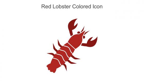 Red Lobster Colored Icon In Powerpoint Pptx Png And Editable Eps Format