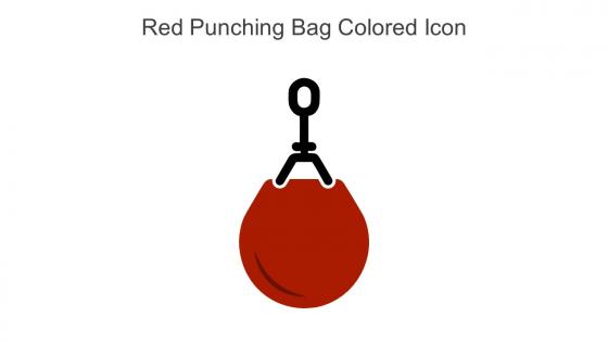 Red Punching Bag Colored Icon In Powerpoint Pptx Png And Editable Eps Format