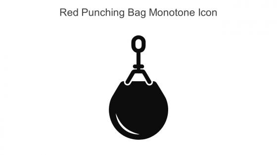 Red Punching Bag Monotone Icon In Powerpoint Pptx Png And Editable Eps Format