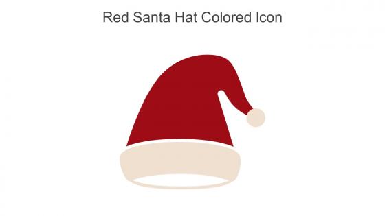 Red Santa Hat Colored Icon In Powerpoint Pptx Png And Editable Eps Format