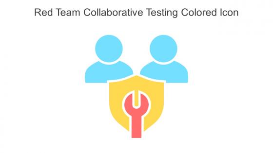 Red Team Collaborative Testing Colored Icon In Powerpoint Pptx Png And Editable Eps Format