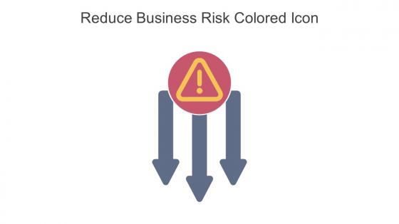 Reduce Business Risk Colored Icon In Powerpoint Pptx Png And Editable Eps Format
