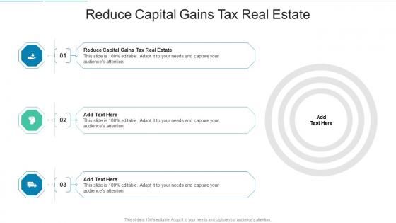 Reduce Capital Gains Tax Real Estate In Powerpoint And Google Slides Cpb