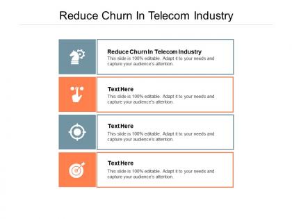 Reduce churn in telecom industry ppt powerpoint presentation visual aids professional cpb