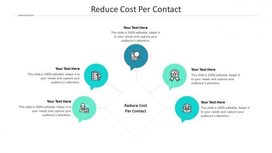 Reduce cost per contact ppt powerpoint presentation icon graphics tutorials cpb