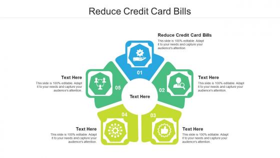 Reduce credit card bills ppt powerpoint presentation model layout cpb