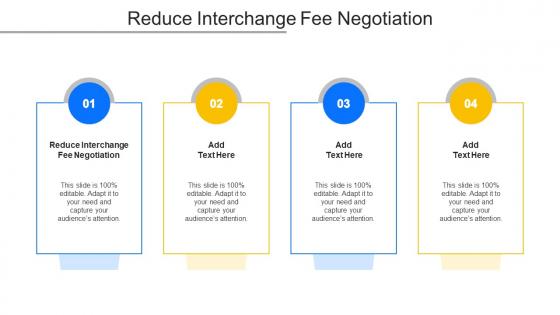 Reduce Interchange Fee Negotiation Ppt PowerPoint Presentation Ideas Cpb