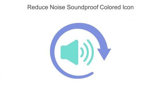 Reduce Noise Soundproof Colored Icon In Powerpoint Pptx Png And Editable Eps Format