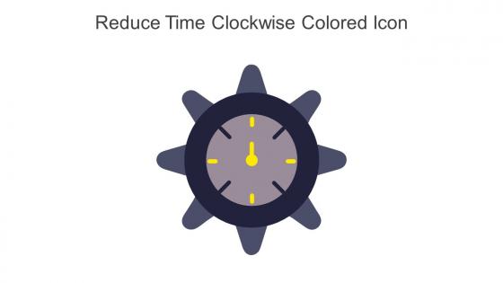 Reduce Time Clockwise Colored Icon In Powerpoint Pptx Png And Editable Eps Format