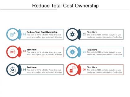 Reduce total cost ownership ppt powerpoint presentation professional model cpb