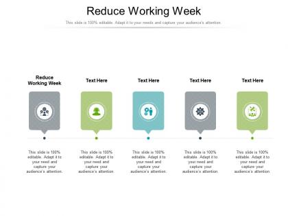 Reduce working week ppt powerpoint presentation professional cpb