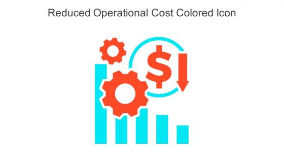Reduced Operational Cost Colored Icon In Powerpoint Pptx Png And Editable Eps Format