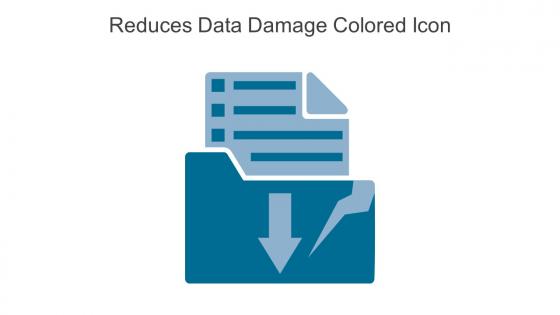 Reduces Data Damage Colored Icon In Powerpoint Pptx Png And Editable Eps Format