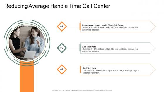 Reducing Average Handle Time Call Center In Powerpoint And Google Slides Cpb