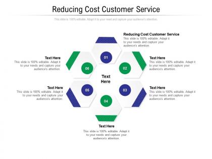 Reducing cost customer service ppt powerpoint presentation inspiration layouts cpb