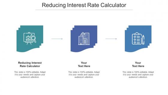Reducing Interest Rate Calculator Ppt Powerpoint Presentation Icon Mockup Cpb