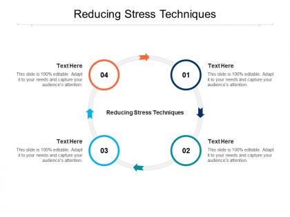 Reducing stress techniques ppt powerpoint presentation pictures graphics download cpb