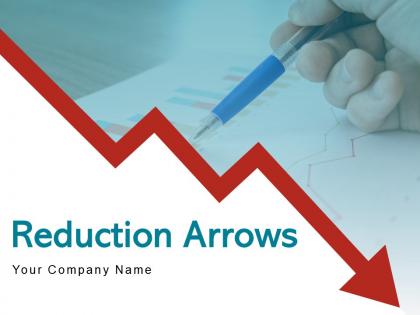 Reduction arrows business recession crisis arrows management dollar statistical