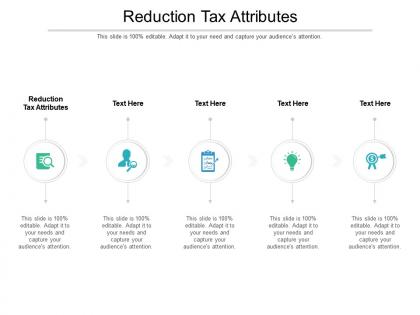 Reduction tax attributes ppt powerpoint presentation inspiration aids cpb