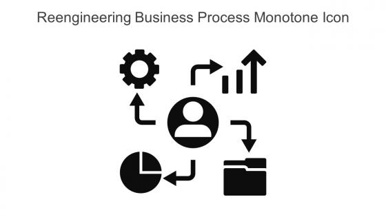Reengineering Business Process Monotone Icon In Powerpoint Pptx Png And Editable Eps Format