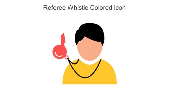 Referee Whistle Colored Icon In Powerpoint Pptx Png And Editable Eps Format