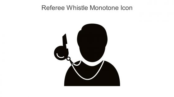 Referee Whistle Monotone Icon In Powerpoint Pptx Png And Editable Eps Format
