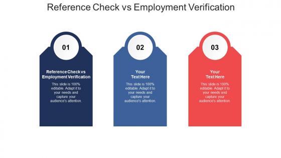 Reference check vs employment verification ppt powerpoint presentation outline picture cpb