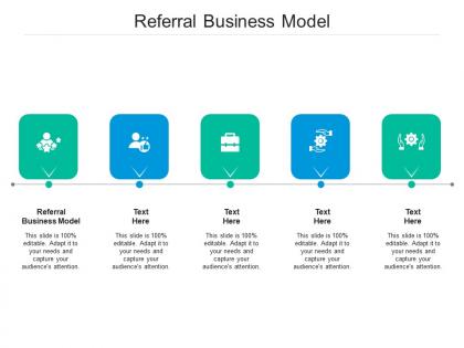 Referral business model ppt powerpoint presentation layouts background designs cpb