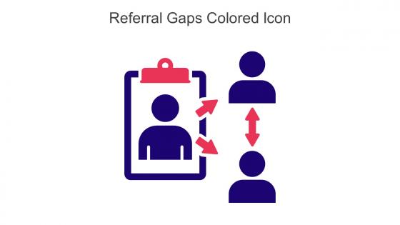 Referral Gaps Colored Icon In Powerpoint Pptx Png And Editable Eps Format