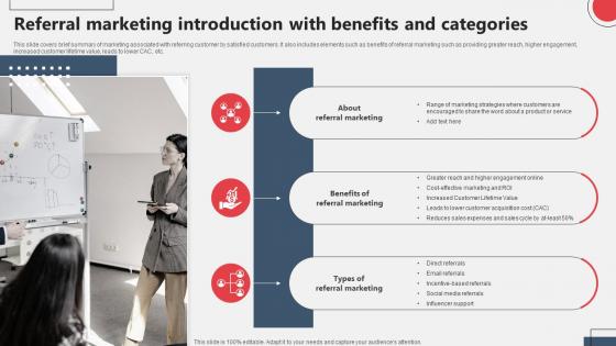 Referral Marketing Introduction With Benefits And Categories Referral Marketing MKT SS V