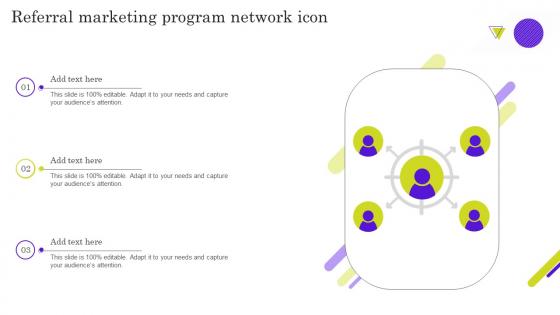 Referral Marketing Program Network Icon