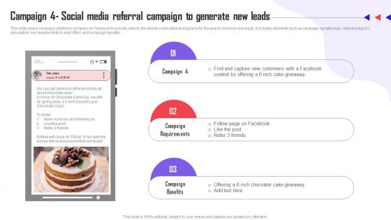 Referral Marketing Types Campaign 4 Social Media Referral Campaign To Generate MKT SS V