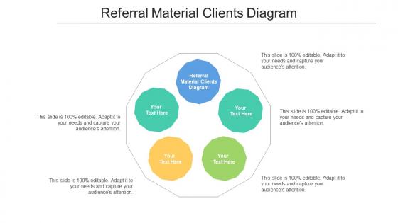 Referral Material Clients Diagram Ppt Powerpoint Presentation Gallery Outline Cpb