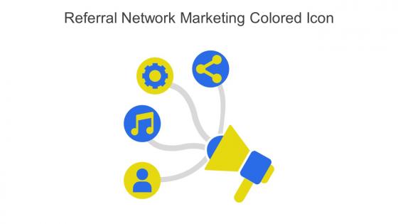 Referral Network Marketing Colored Icon In Powerpoint Pptx Png And Editable Eps Format