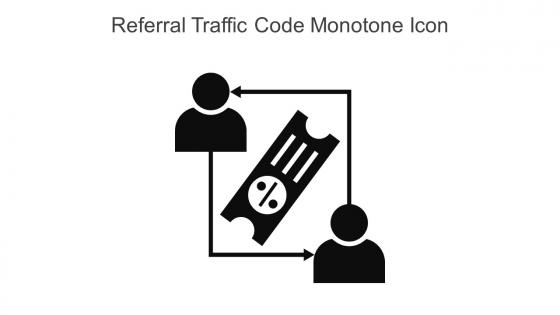 Referral Traffic Code Monotone Icon In Powerpoint Pptx Png And Editable Eps Format