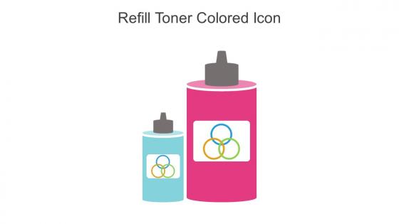 Refill Toner Colored Icon In Powerpoint Pptx Png And Editable Eps Format