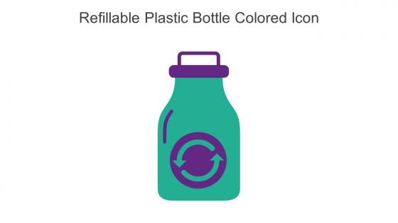 Refillable Plastic Bottle Colored Icon In Powerpoint Pptx Png And Editable Eps Format