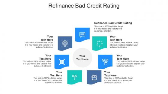 Refinance bad credit rating ppt powerpoint presentation portfolio ideas cpb