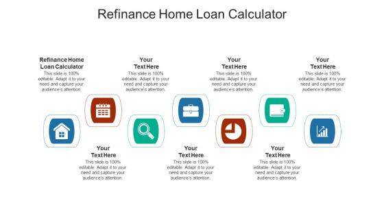Refinance home loan calculator ppt powerpoint presentation infographics background designs cpb
