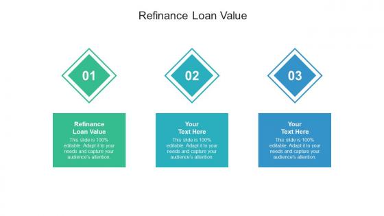 Refinance loan value ppt powerpoint presentation infographics summary cpb