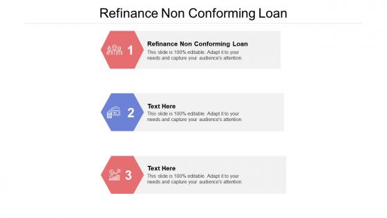 Refinance non conforming loan ppt powerpoint presentation infographic template master slide cpb