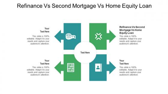 Refinance vs second mortgage vs home equity loan ppt powerpoint presentation cpb