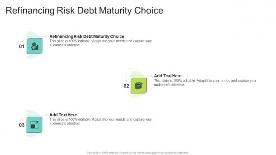 Refinancing Risk Debt Maturity Choice In Powerpoint And Google Slides Cpb