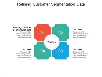 Refining customer segmentation data ppt powerpoint presentation styles diagrams cpb
