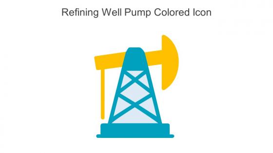 Refining Well Pump Colored Icon In Powerpoint Pptx Png And Editable Eps Format