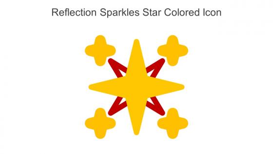 Reflection Sparkles Star Colored Icon In Powerpoint Pptx Png And Editable Eps Format